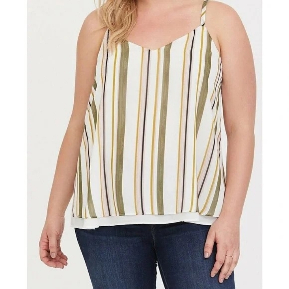 Torrid Multicolor Striped Camisole